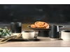 Atlas beige black bowl D70xH40mm 80ml