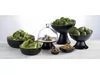 Melamine Frida bol noir/look bois D85xH35mm 100ml