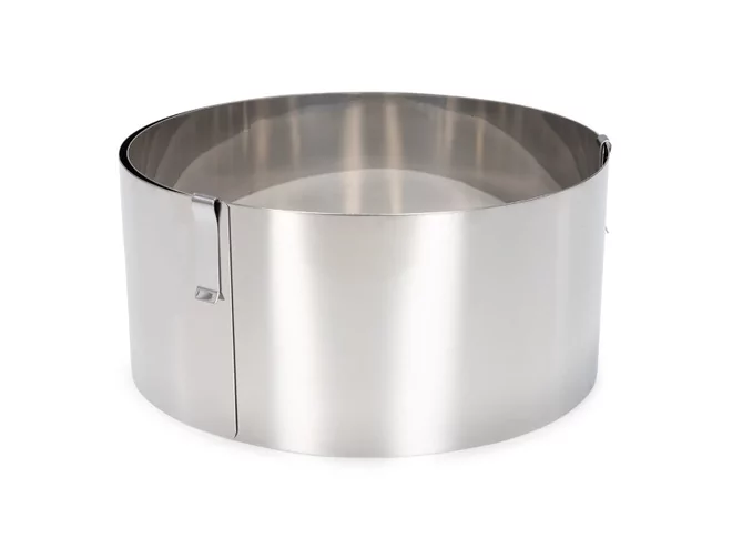 Taartring inox verstelbaar tot D320xH70mm