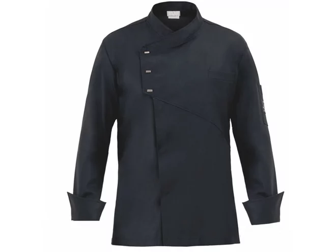 Deluxe koksvest lyocell/polyester zwart XL