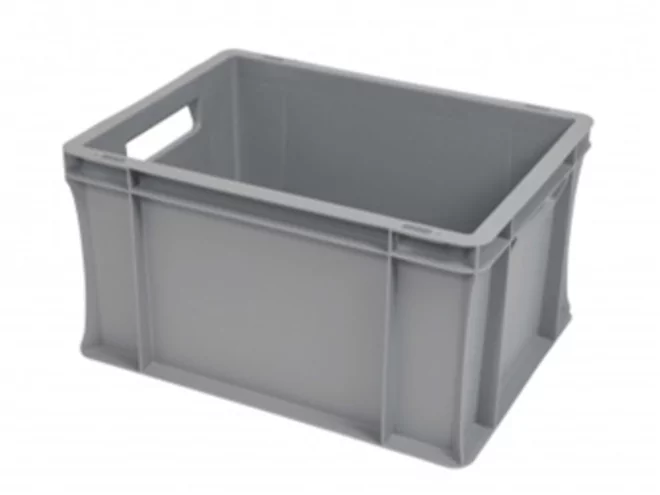 Cuinox Bac empilable avec poignées ouvertes L400xB300xH220mm