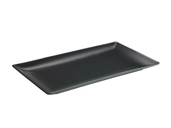 Asia Black bord rechthoekig mat zwart L310xB210mm
