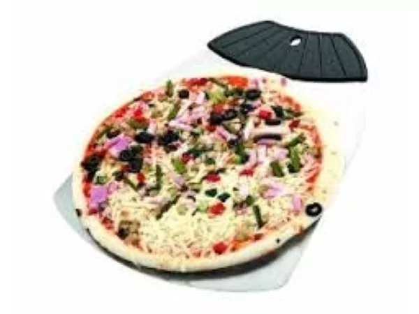 Pizzaschep inox met kunststof greep L250xB360mm