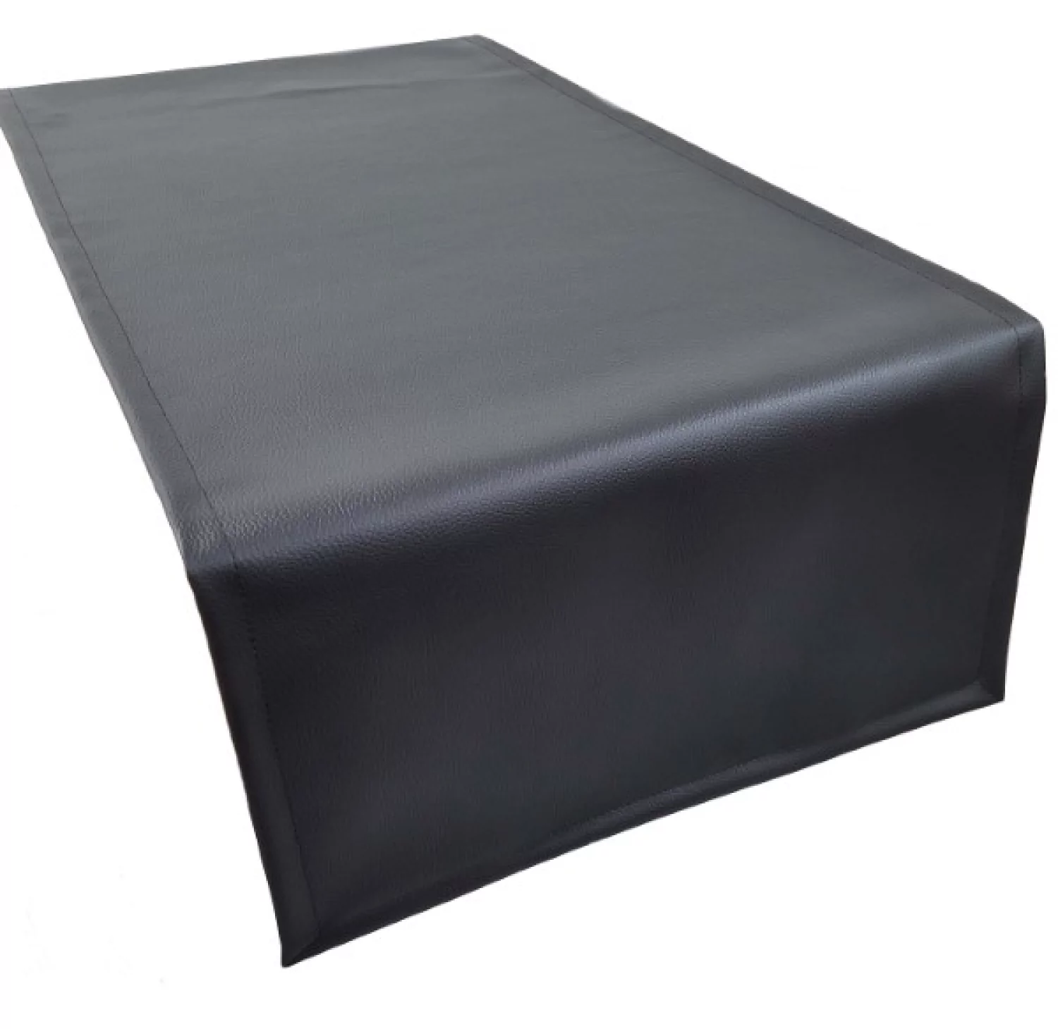 tafelloper zwart leder