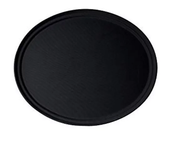 Cambro Camtread serving tray oval non slip 73.5x60cm black