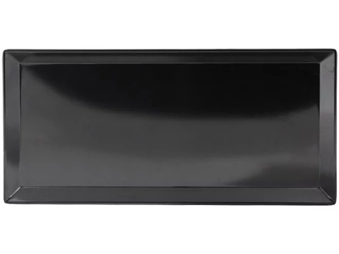 Plateau en mélamine 348x238H21mm noir