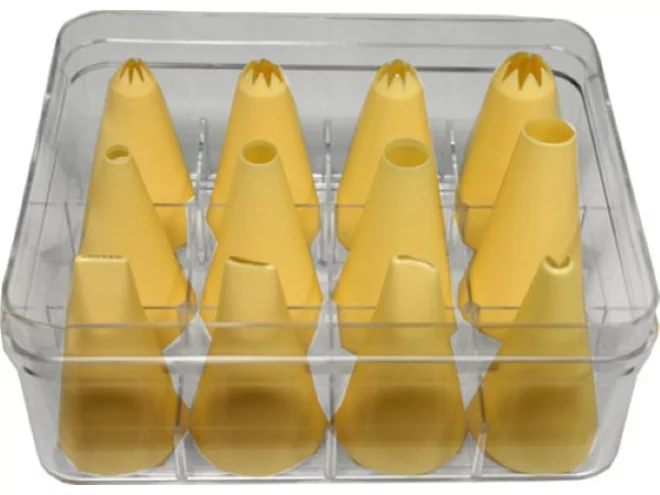 Doos met 12 plastiek spuitjes Ø2-10mm