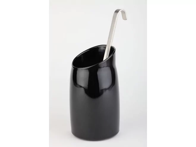 Casual mélamine pot pour dressing noir Ø120-H215mm-1.00L