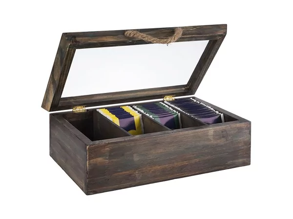 Vintage Dark boîte à thé 320x200H100mm