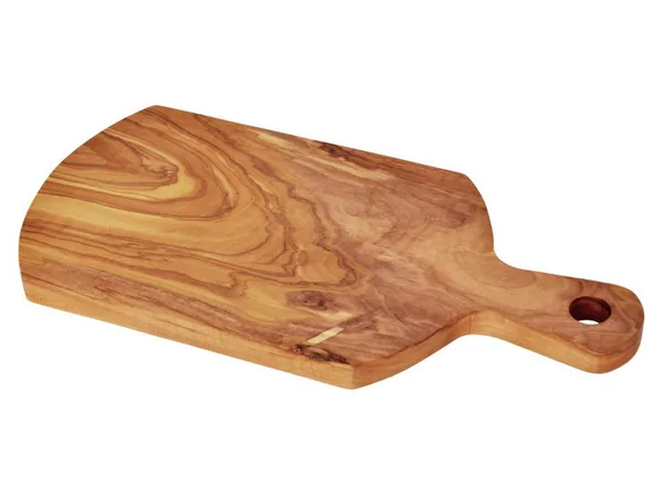Planche de présentation olive avec poignée L400xB200mm