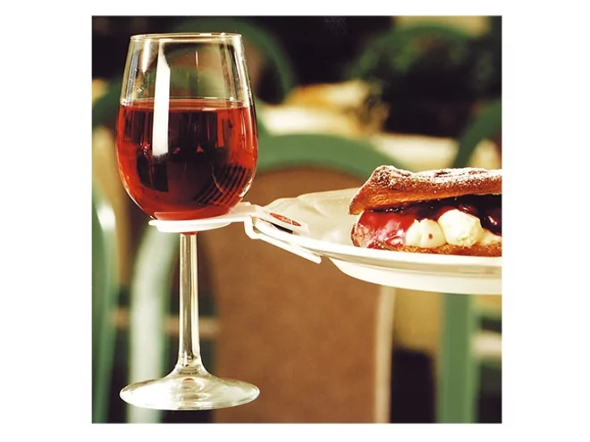 Plate mate clip porte-verre pour l'assiette