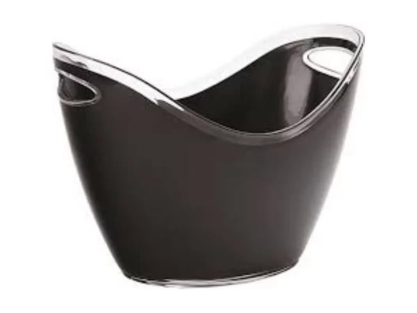 Seau à champagne acrylique noir L270xB200xH210mm