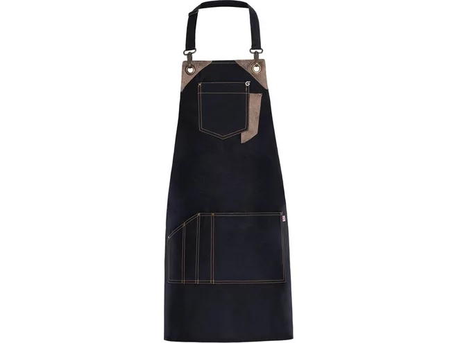 Picasso Tablier en polyester noir L80xB80cm