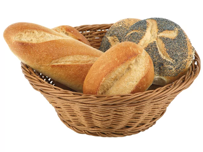 Panier à pain poly-rattan Ø 19cm - H 9cm
