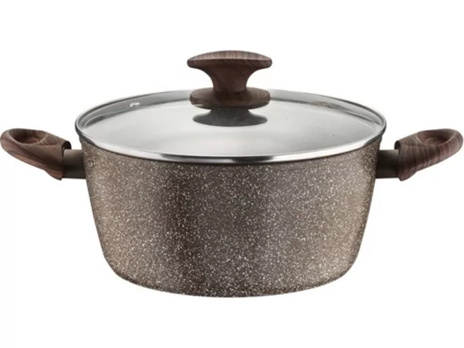 Chalet Stone stokpot with lid D240mm 4.40L