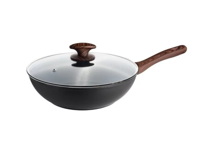 Pintinox Chalet wok avec couvercle D280xH95mm 3,6L