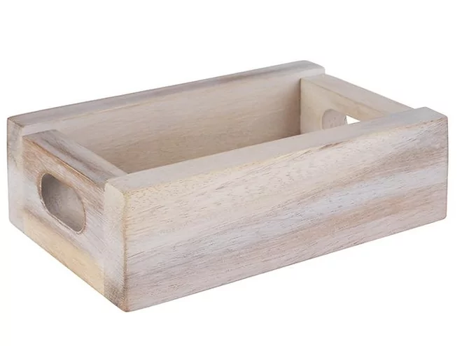 Vintage ravier en bois L150xB95xH50mm