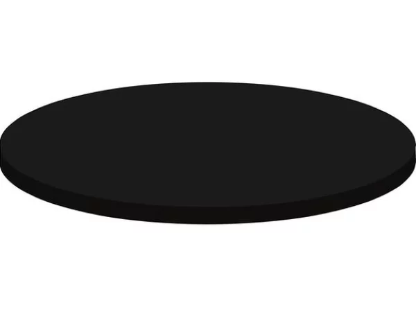 Top cover stretch pour table reception dia80-85cm noir210gr/m²