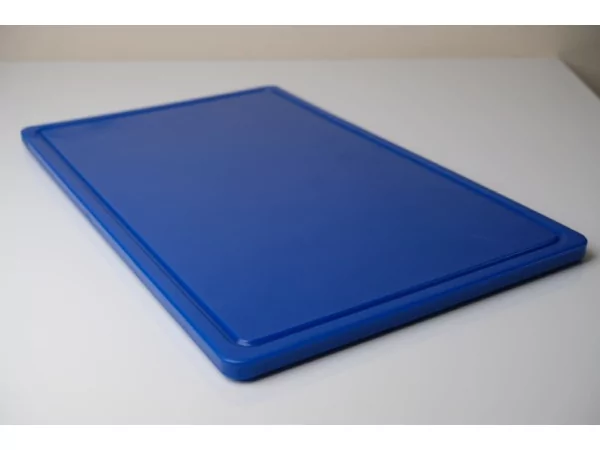 Antimicrobial Cutting board HDPE530x325x14mm withgroove blue