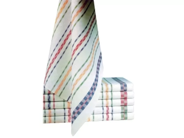 Keukenhanddoek Technicolor 65x65cm 100% katoen 96gr 6st