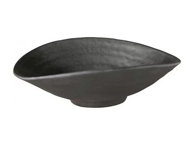 ZEN Melamine ovale bowl 175x155mm-H55mm-200ml zwart