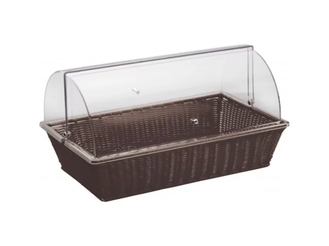Bread basket buffet wenge with roltop 30x320-H120mm