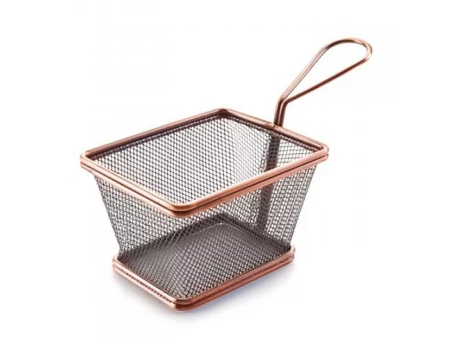 Chipsbasket copperlook 100x80xH70mm