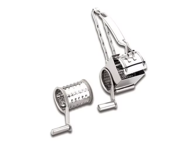 Kaasraspmolen inox met 2 messen op bestelling