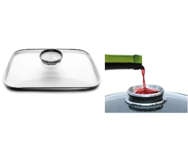 Deksel glas voor braadbak art 010121