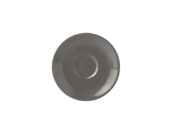 Apple saucer for coffee/cappuccinocup dark grey C319