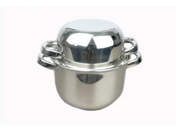 Mussel pot inox capsule bottom D180mm (inside) Gastropro lasering