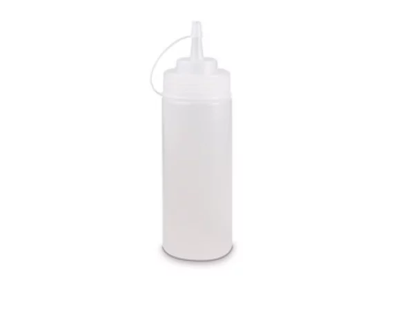 Plastic flask transparant filling H200mm D55mm 350ml