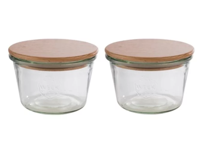 Weck glasses with lid D110xH75mm 370ml 2 pc