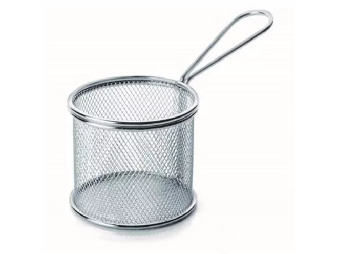 Frietmandje inox rond Ø90mm H80mm