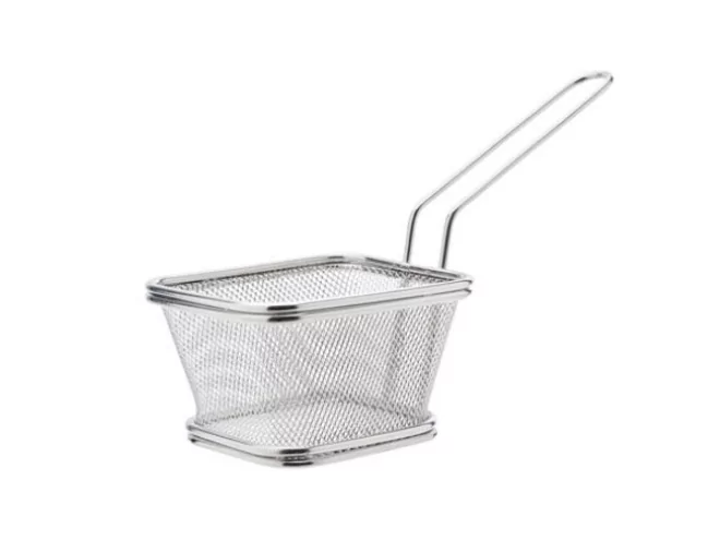 Frietmandje inox rechthoekig L100xB90xH60mm