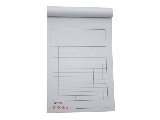 Carnet de compte carbonne 10 pces (50vel) 100x150mm