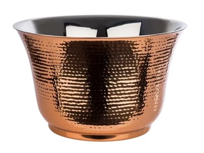 Seau à champagne cuivre hammered double parai D300xH200mm 8L