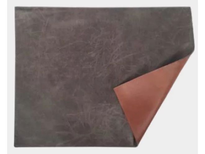 Placemat Sonoclean leatherlook  DUBBELZIJDIG camel/ardoise L330xB430m