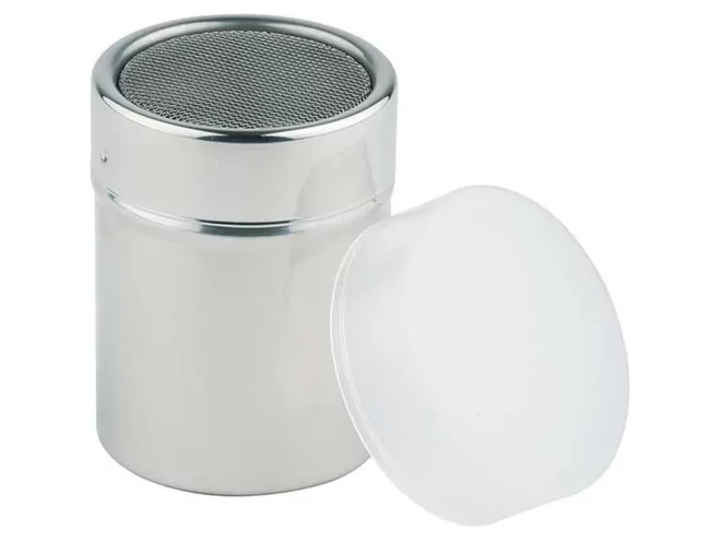 Saupoudreur à sucre inox D70xH90mm 350ml