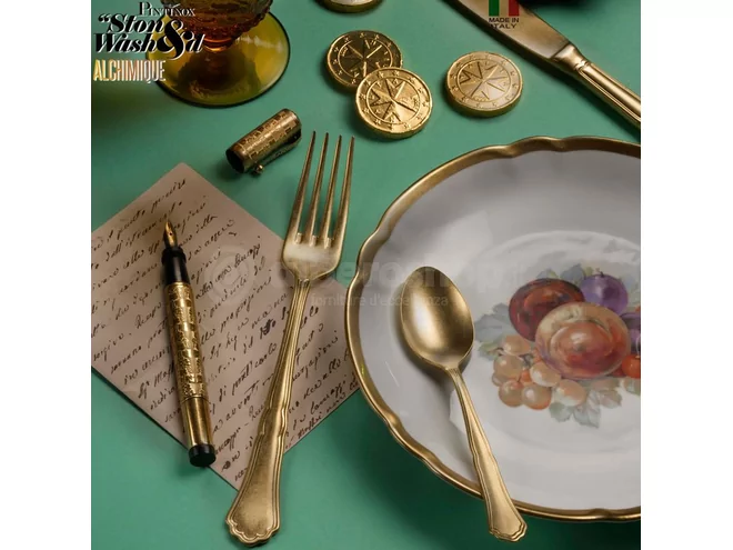 Pintinox Settecento SW Alchemy Gold 18/0 3mm Couteau de ta