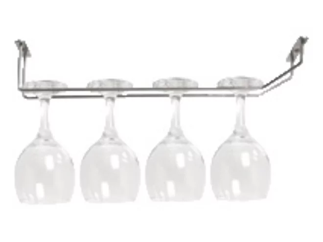 Rail de plafond pour suspension verres inox L400xB35mm