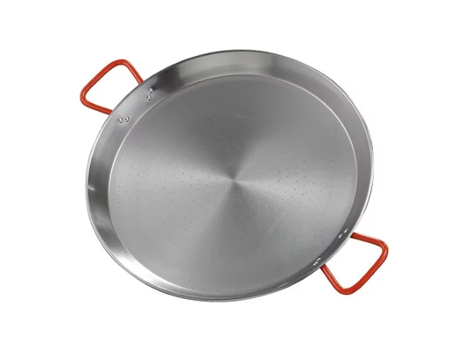 Poêle à paella metal poli D800xH70mm