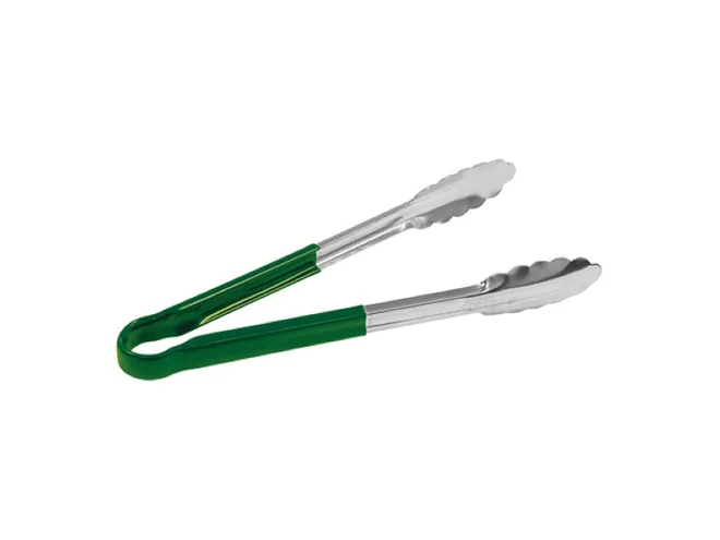 Serving tong silicon handle 250mm green