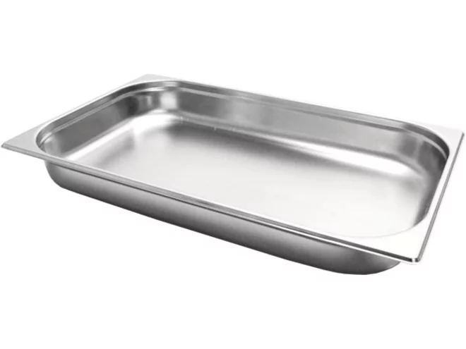 Bac gastronorme inox 18/8 - 1/1 - 20mm 530x325mm 1.9ltr