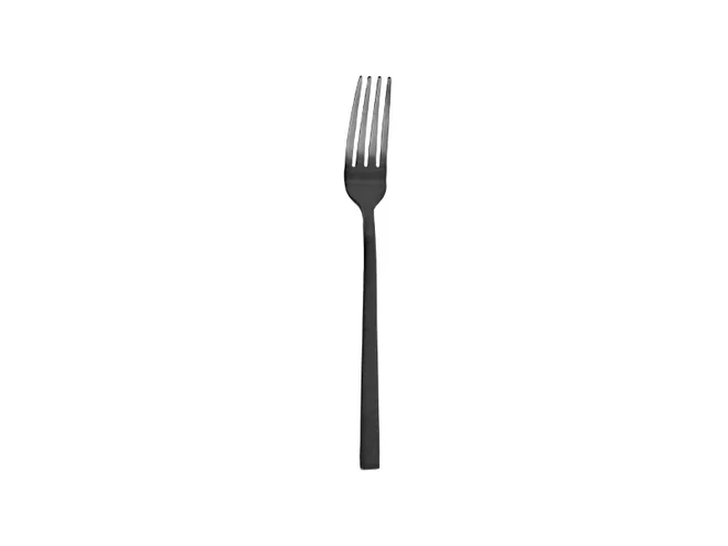 Duke Black 18/0 table fork