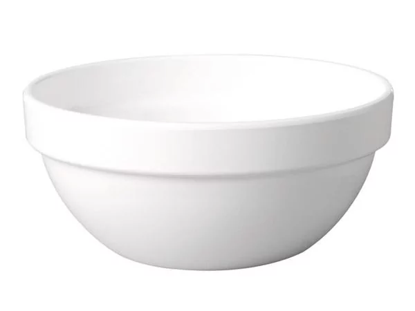 Melamine salad bowl white Ø140mm H65mm 500ml