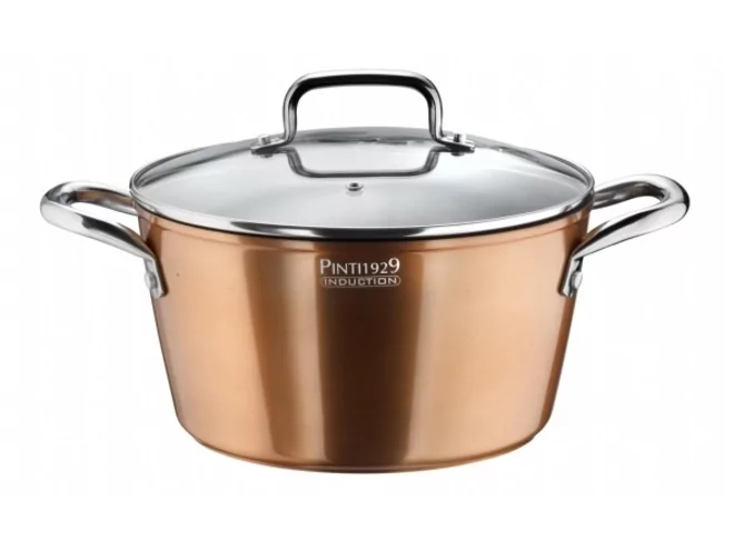 Pinti Materic Copper look Kookpot m/glazen deksel D240mm 5L
