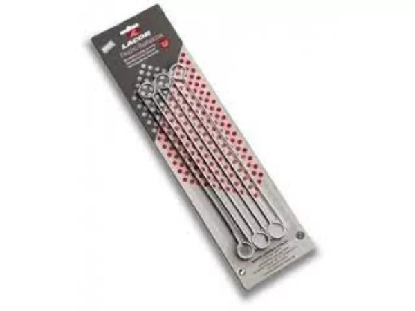 Brochettenaald inox L305mm per 6st.