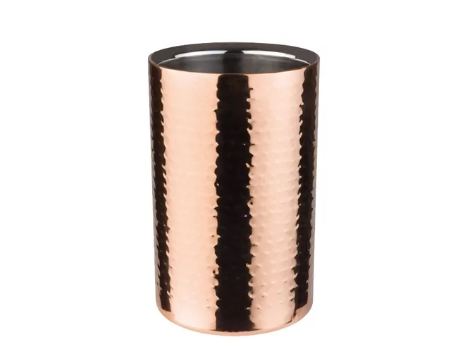 Winecooler hammered COPPER Ø120mm H200mm