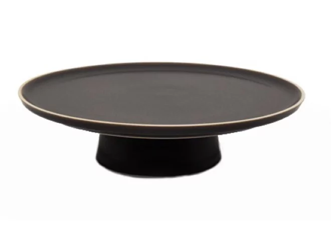 Atlas black footed presention plate D270xH70mm